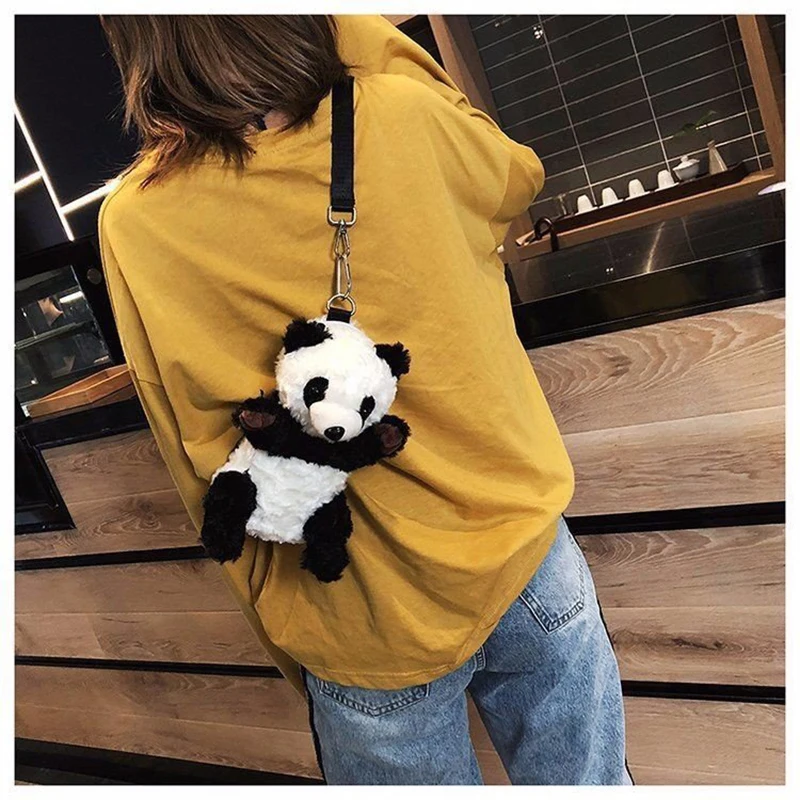 Женская сумка новые модные плюшевые panda с героями мультфильмов милые сумки
