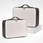 Косметичка из искусственной кожи для женщин, водонепроницаемый Дорожный Чехол Для Хранения Туалетных принадлежностей, для маникюра и ногтей