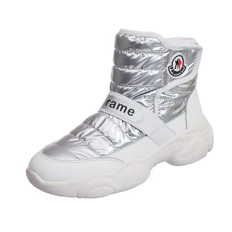 W-зима Новинка зимние ботинки из хлопка модные трендовые повседневные теплые