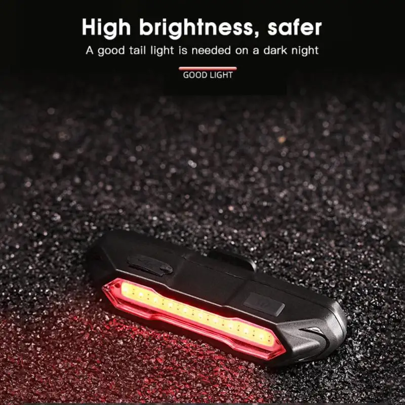 

2021 New USB rechargeable bicycle lamps riding taillights highlight Bike Rear Lights night riding safety warning light