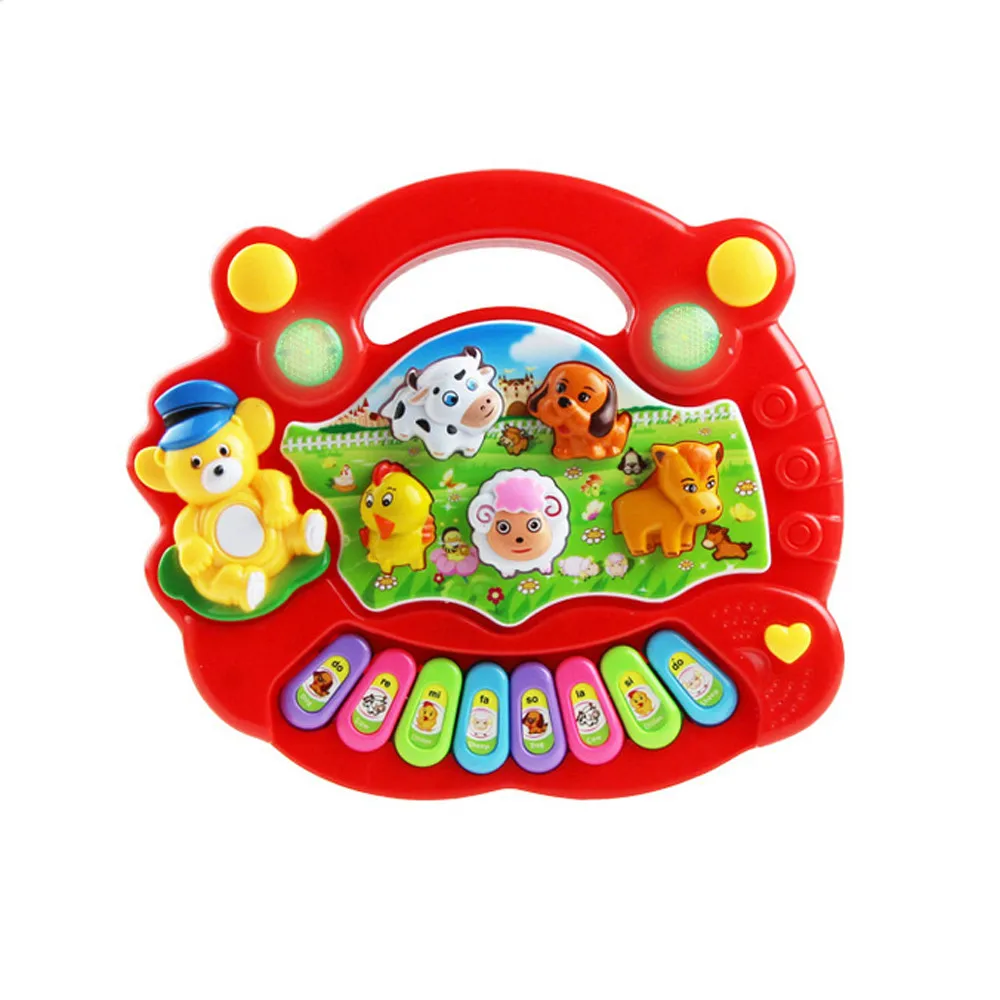 Music Toys Baby Children's Animal Farm Piano Toy Educational Electronic Organ Playing Instrument Recognition Ability | Игрушки и