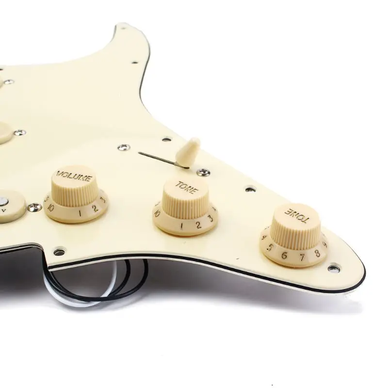 

1 set SSS Pickguard Prewired-Loaded Pickup Control back cover For ST Electric Guitar Parts