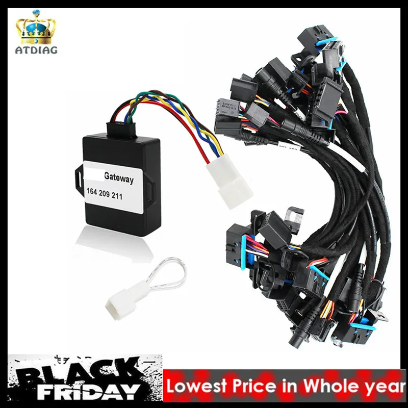 Новые тестовые кабели EIS ELV для M ercedes B enz 12 кабелей работает вместе с VVDI MB BGA