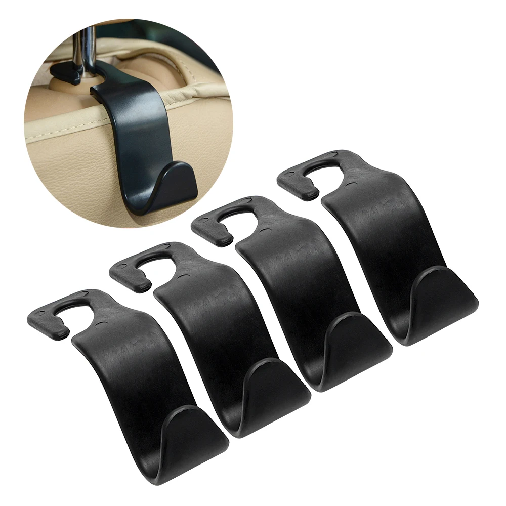 

Seat Back Hooks Car Clips Auto Fastener Clip Universal Headrest Mount Storage Stowing Tidying 4Pcs/set Car-styling