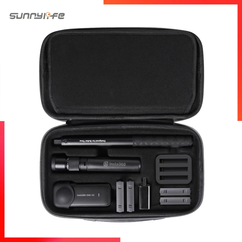 Чехол для хранения SUNNYLIFE Insta360 ONE X X2 сумка переноски панорамной камеры Insta 360 футляр