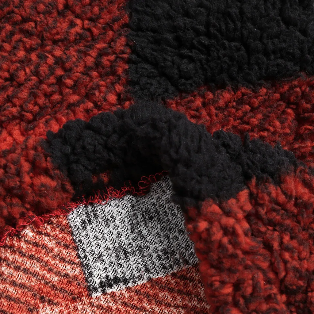 Fleece Teddy Hoodies Womens Sweatshirt Stripe Plush Pocket Zipper Top Pullover Women Outerwear Coats 2020 | Женская одежда