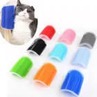 Щетка массажная для кошек, инструмент для удаления шерсти, расческа для груминга кошек, Угловой Инструмент С Кошачьей Мятой, товары для вычесывания