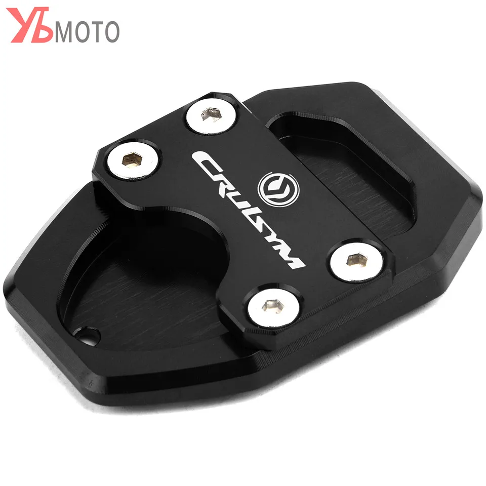 Motorcycle CNC Side Stand Enlarge Plate Kickstand Extension Pad For SYM CRUISYM 300i 300 GTS300 | Автомобили и мотоциклы