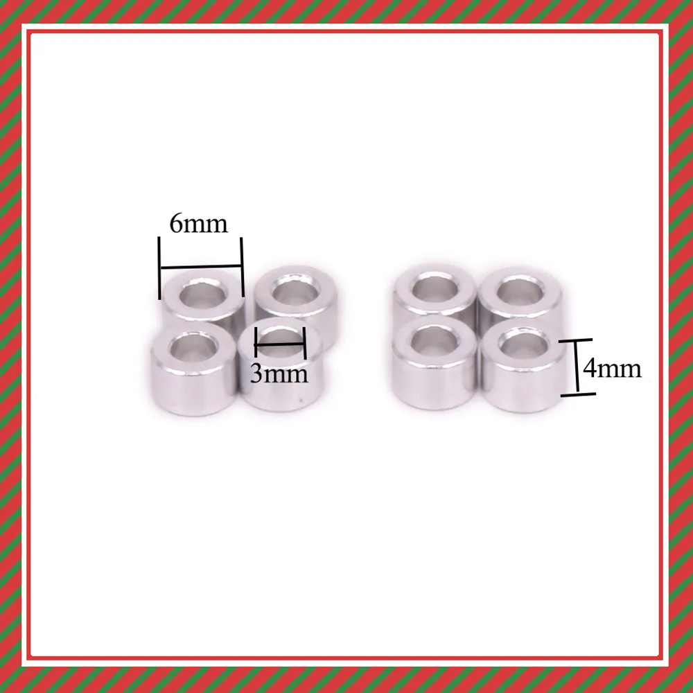 8 шт. прокладка шайбы амортизатора из сплава для модели Rc Hobby автомобиля 1/10 осевой