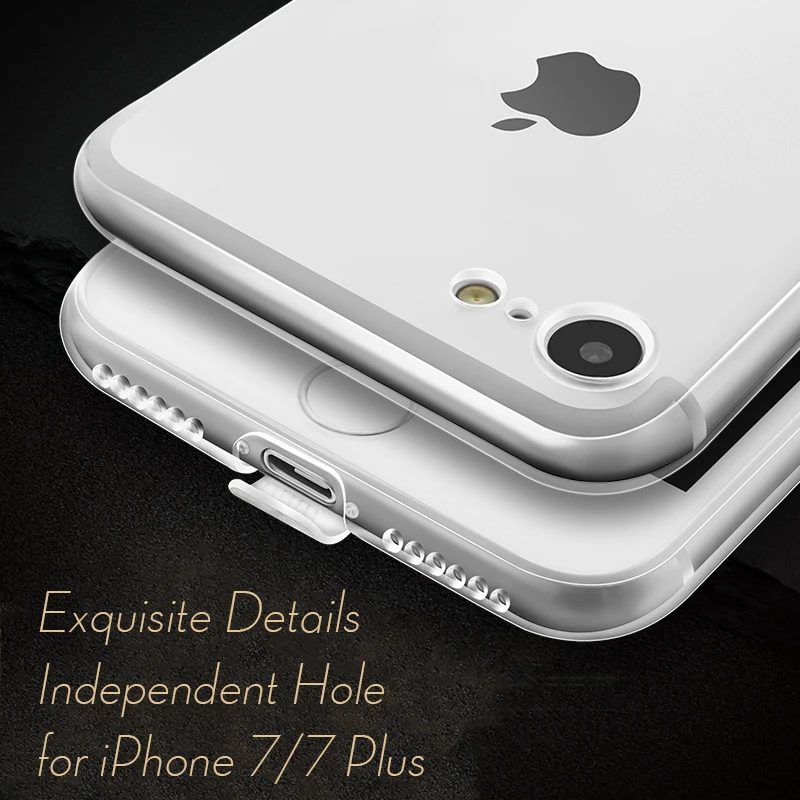 Пылезащитная заглушка для силиконовый чехол для iPhone 6 6s 7 8 Plus X XS Max XR роскошный мягкий ТПУ полнозащитный Прозрачный чехол для iPhone 8 Plus XSMax