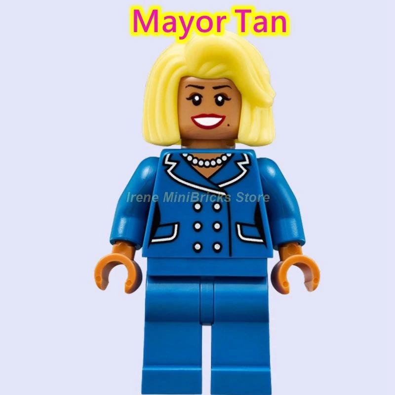 Mayor Tan Gotham Gordon Брюс Уэйн Бэтмен Marvel фильм железные человеческие Мстители эндгейм Acrion фигурки в Конструкторы Игрушки для детей DC - Цвет: Mayor Tan