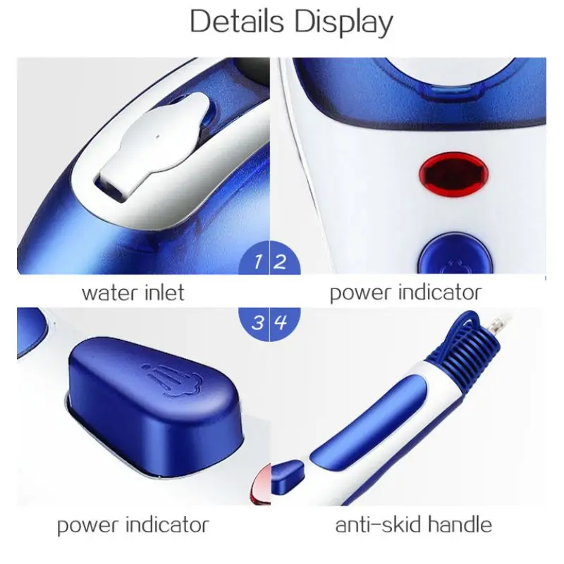 

European or American regulations portable home travel handheld hanging machine steam ironing iron 1Pc