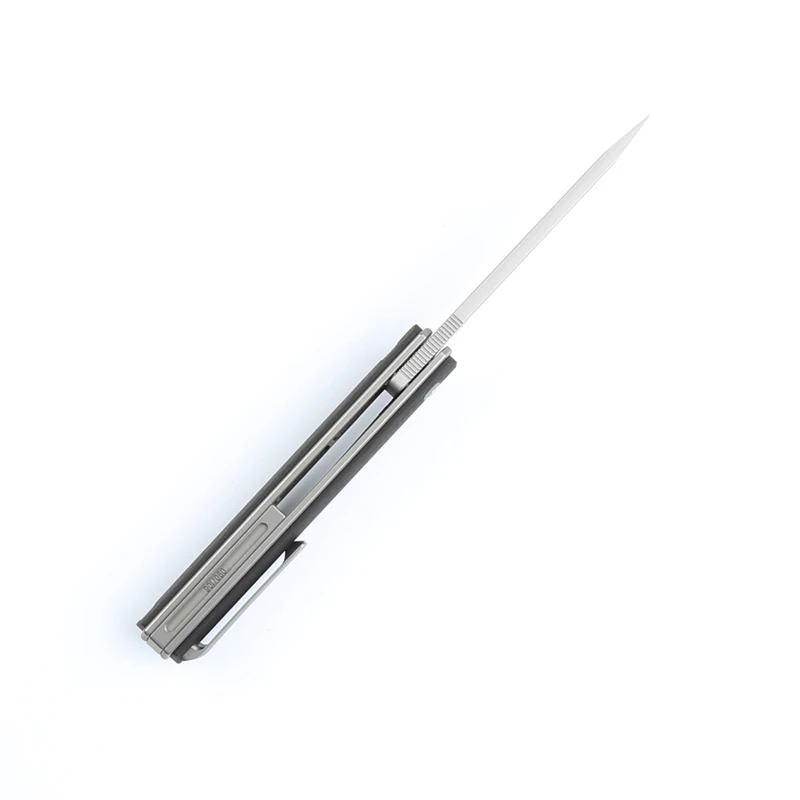 Jual Dicoria Kecil Quartermaster D2 Blade Fiber Karbon Menangani Sirip Pisau Lipat Mengalahkan Camping Berburu Pocke Pisau EDC Alat