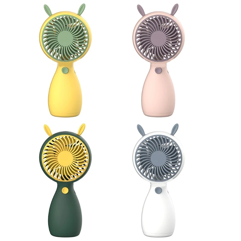

HandHeld Fan Outdoor Cooling Portable Mini Fan USB Rechargeable, Travel Office Personal Fan Cute Animal Multiple Colors