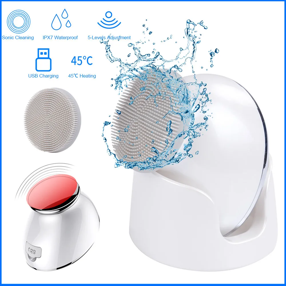 Новая электрическая силиконовая щетка инструмент для мытья очищающее средство