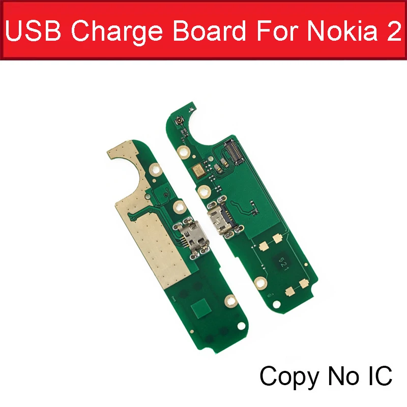 Подлинный микрофон и зарядное устройство USB разъем плата для Nokia 2 TA1029 TA1035 зарядный порт модуль Usb разъем порт части платы