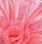 Розовый СТИЛЬ sinamay roses marron чародей головные уборы церковные Свадебные Элегантные Свадебные вечерние аксессуары для волос Коктейльные шляпы - Цвет: Розовый