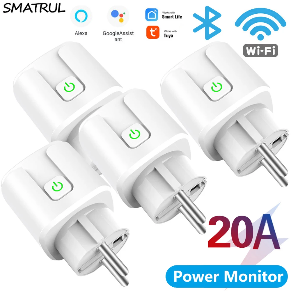

SMATRUL 20A Wi-Fi умная розетка 220В