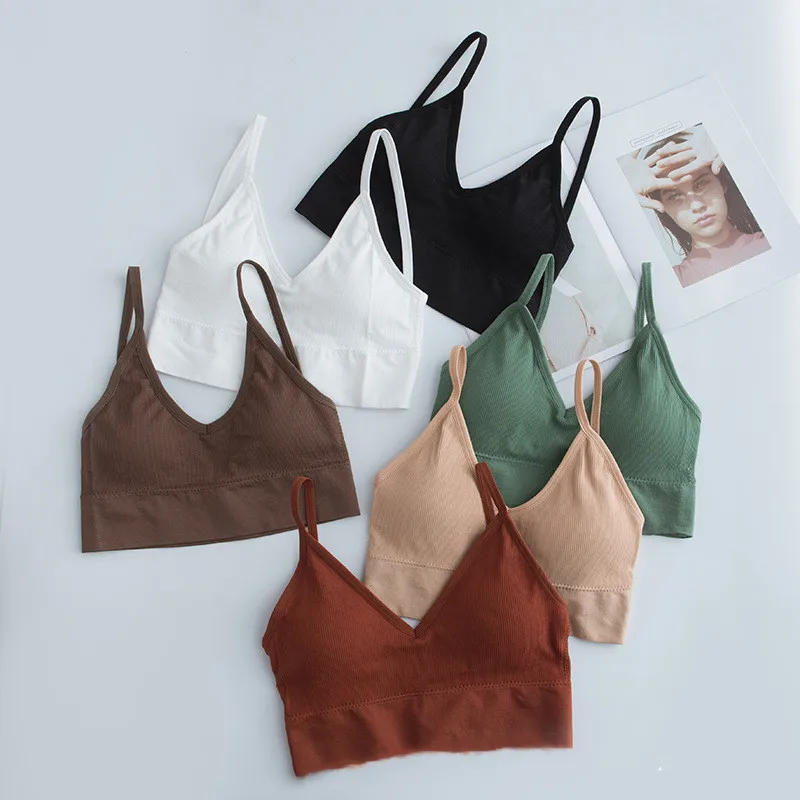 Новый летний тренировочный мягкий бюстгальтер для девочек спортивный