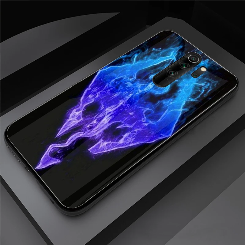 С принтом логотипа Skyrim чехол из закаленного стекла для телефона Xiaomi Redmi Note 5 6 7 8 9 Pro