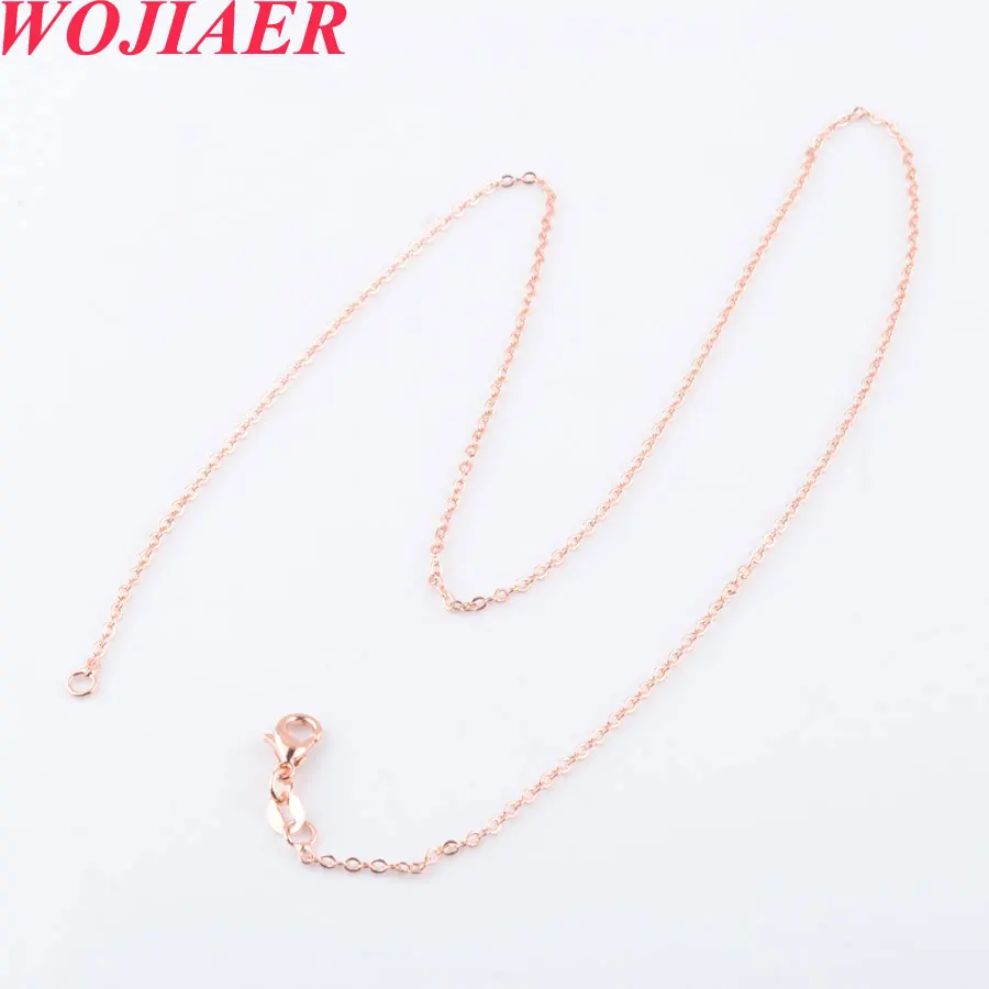 

WOJIAER Natural Cabochon Stone Tree of Life Pendant Rose Gold Wire Wrap 7 Chakra Chip Bead Women Necklace 2021 New PBO902