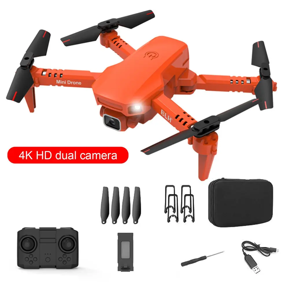 Квадрокоптер K9 складной с двойной камерой высокой четкости Wi Fi FPV и давлением