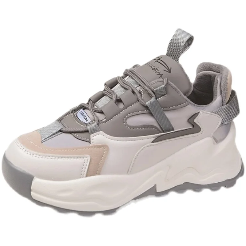 

Women's Sneakers With Platform Woman-shoes Shoes Tennis Female Thick Sole Roses 2021 Trainers Fashion Casual PU Low Rubber Riban