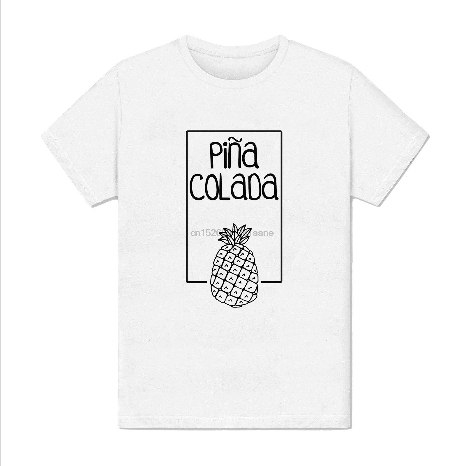 Мужская футболка Pina colada с принтом коктейльных фруктов AnanasDesign брендовые рубашки в