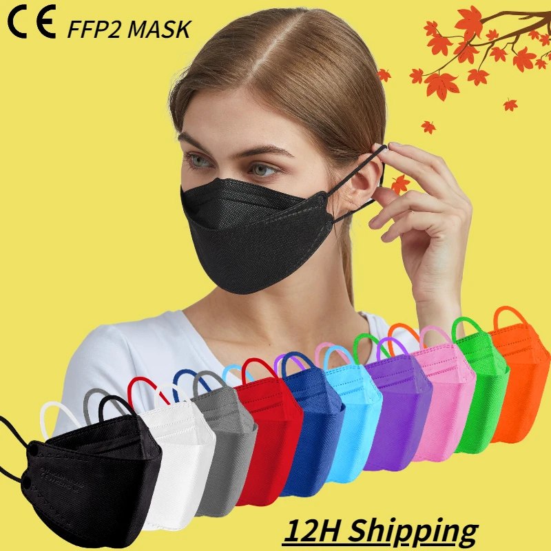 Маски ffp2 маски для лица KN95 цветов защитные ffp 2 n k 95 mascarillas 4-слойная маска n95 mascarilla