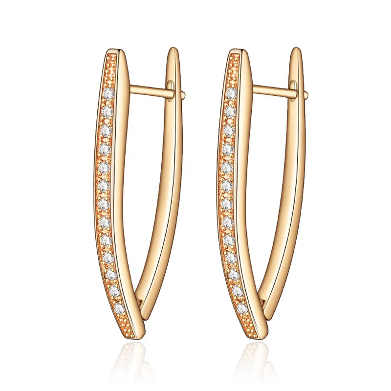 Женские Треугольные Серьги гвоздики с фианитом геометрические серьги буквами