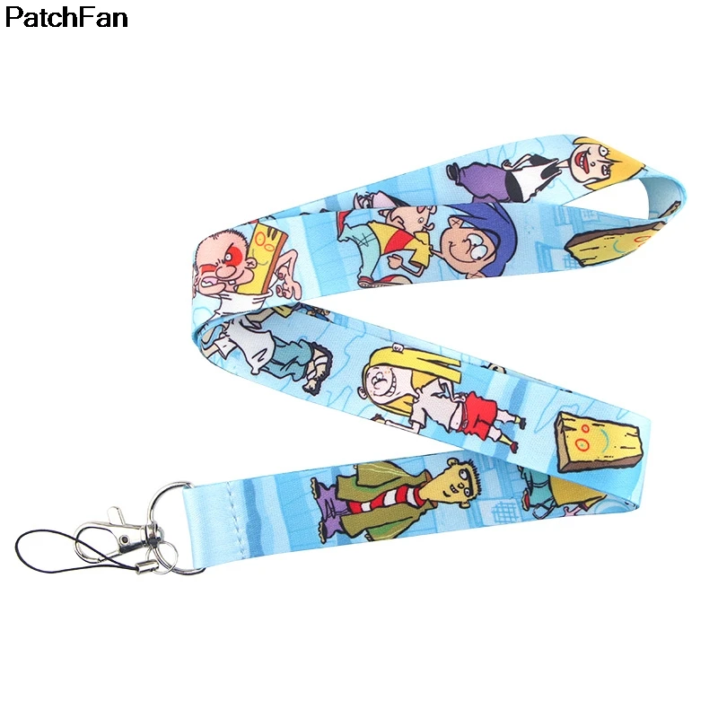 Брелок для ключей с мультяшным рисунком тесьма лента шеи тканевый держатель id