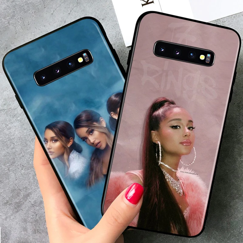 Black TPU Soft Cover Beauty Music Girl for Samsung Galaxy S20 Ultra S10 S10e FE 5G S9 S8 S7 S6 Edge Plus Lite Phone Case