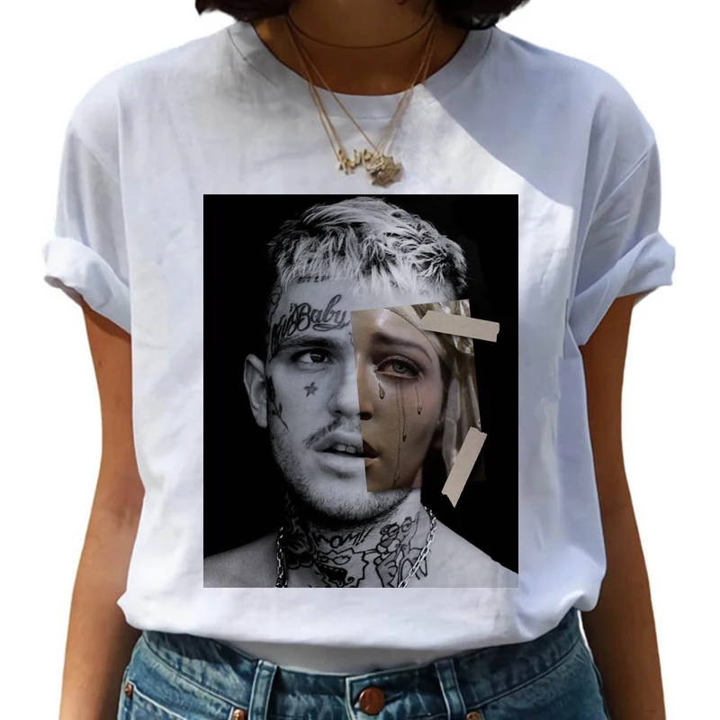 Lil Peep Harajuku Хип Хоп футболки для женщин Cry Baby Ullzang модная футболка 90s Графический Hell мальчик футболка Топ-безрукавка в уличном стиле для женщин