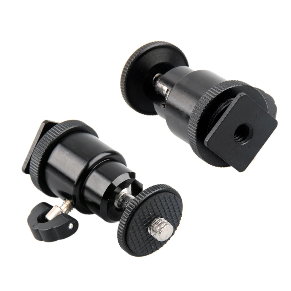 Мини-штатив Andoer из алюминиевого сплава с шариковой головкой 1/4 дюйма со вспышкой |