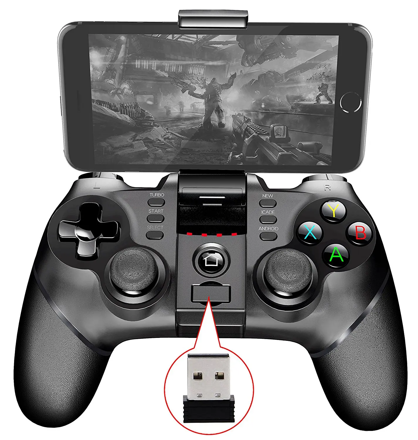 Геймпад IPEGA PG-9076 2 4G беспроводной джойстик с OTG-конвертером для PS3/планшетов ПК