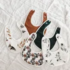 EnkleiBB Детские хлопковые нагрудники, брендовые аксессуары для новорожденных мальчиков и девочек, детские нагрудники с цветочным узором