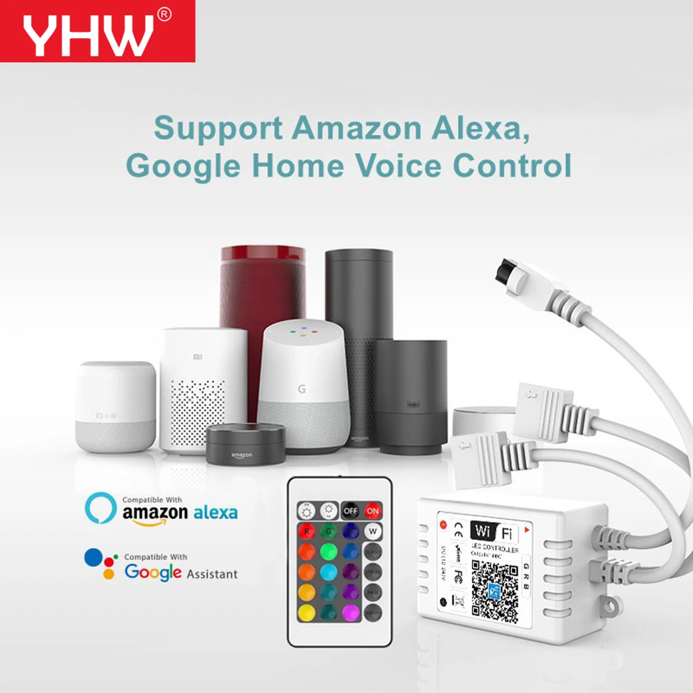 YHW интеллектуальная беспроводная (Wi-Fi) цветная (RGB) Управление Двойной нагрузки