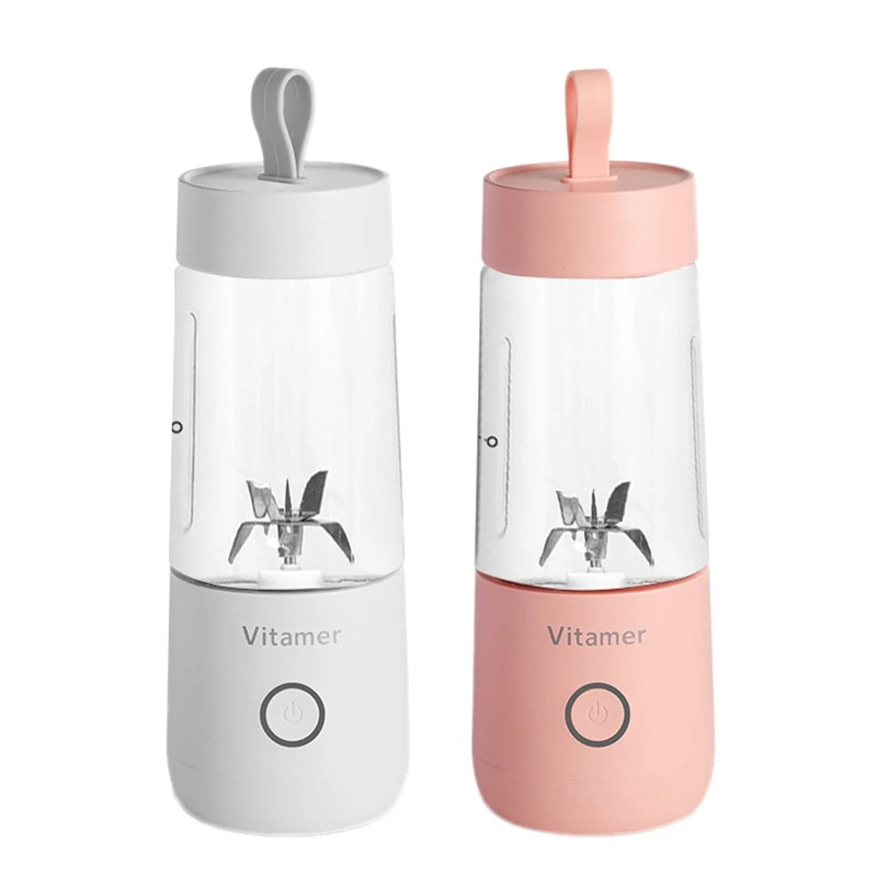 

Vitamer Portable Personal Blender,USB Mini Electric Fruit Juicer Mixer Chopper 350ML Stirring for Milk Shake Juice