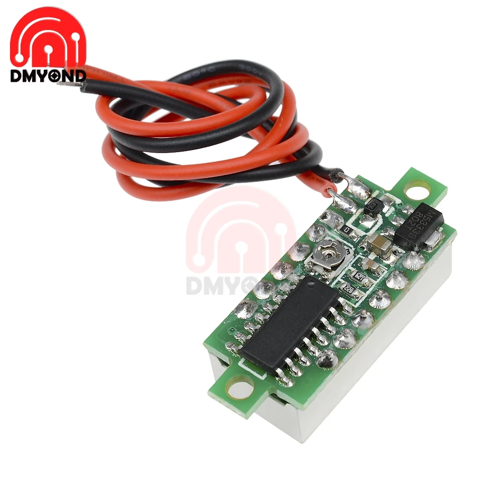 0 28 дюймов DC 12 В 2 провода Мини ЖК Цифровой вольтметр измеритель напряжения