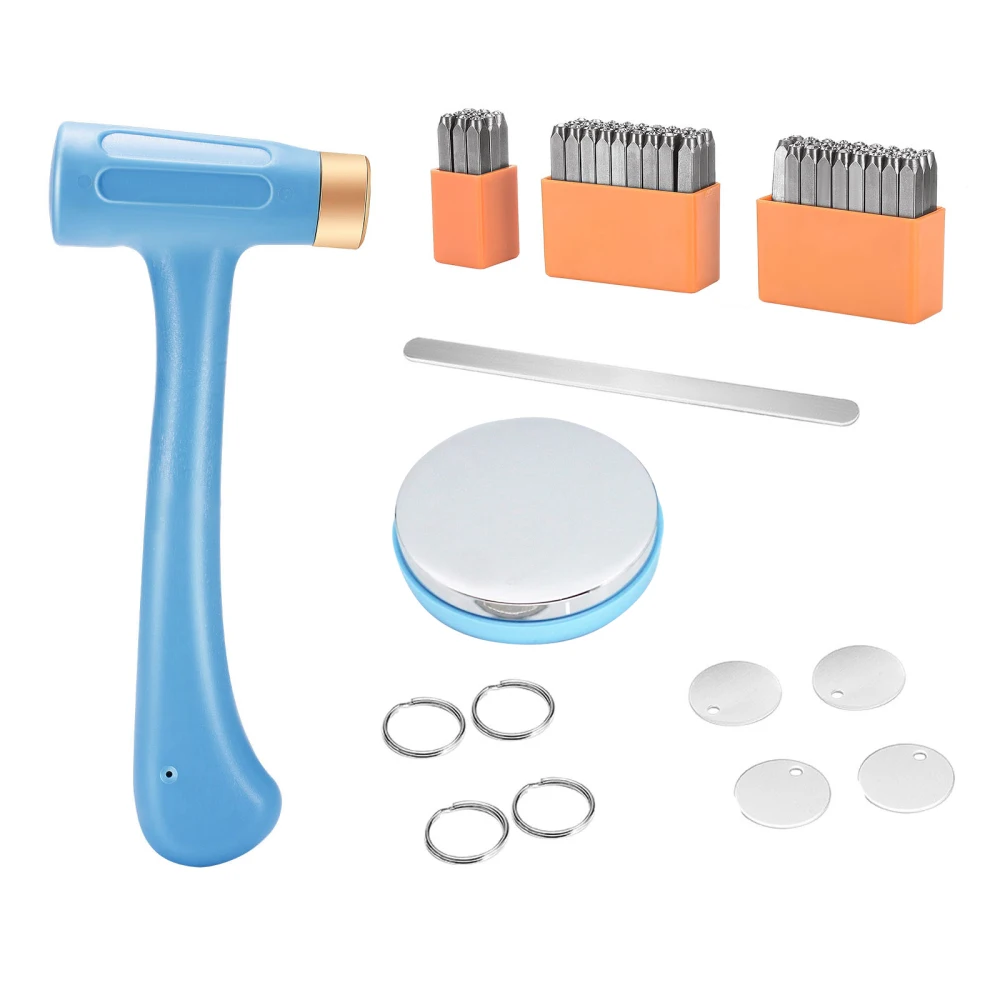 

Stamped Letter Punch Set For Jewelry Hammer Hand Making Tool Steel Suit Craft Projects Metal Stamping Kit Stenciled Letters