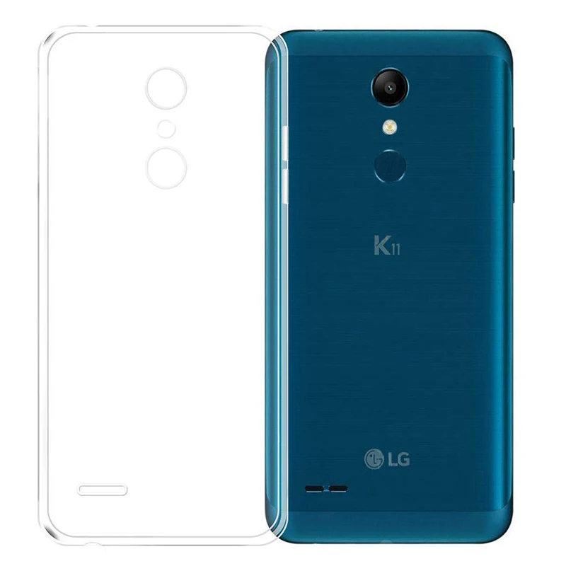 Прозрачный Полностью Защитный Прозрачный чехол из ТПУ для LG K8 K9 K10 K11, тонкий прозрачный силиконовый чехол для задней панели телефона LGK8 LGK9 LGK10 LGK11 - Цвет: Прозрачный