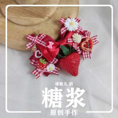 Заколка для волос в клетку с бантом 8 цветов|Аксессуары костюмов| |