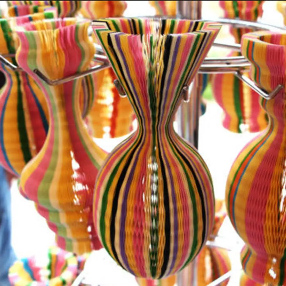 Унисекс 6 шт. Летняя женская Волшебная перфорированная бумага ваза шляпы