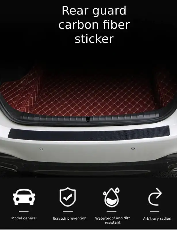 Универсальная наклейка на заднюю панель багажника задний бампер автомобиля для