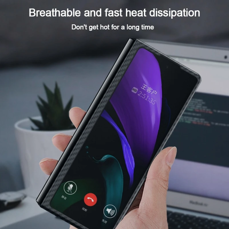 

E8BE новейший ударопрочный Прочный телефон из углеродного волокна, совместимый с Sam-sung Z Fold2, ударопрочный/противоударный