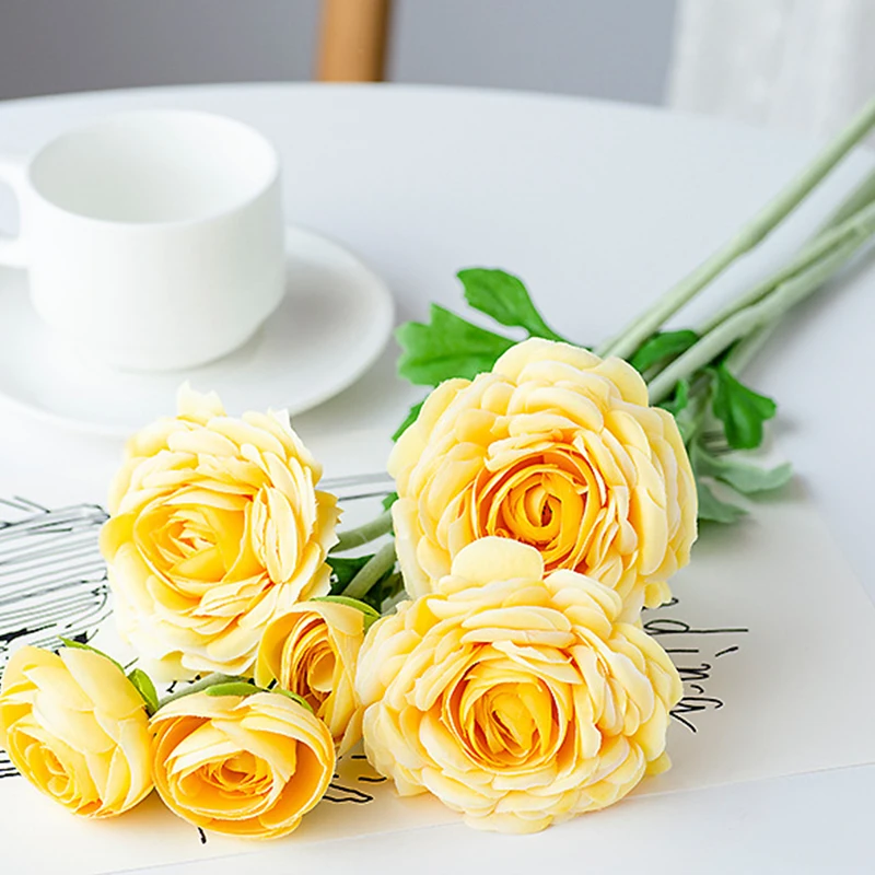 Осенние искусственные розы украшение искусственное горный чай цветок сделай сам