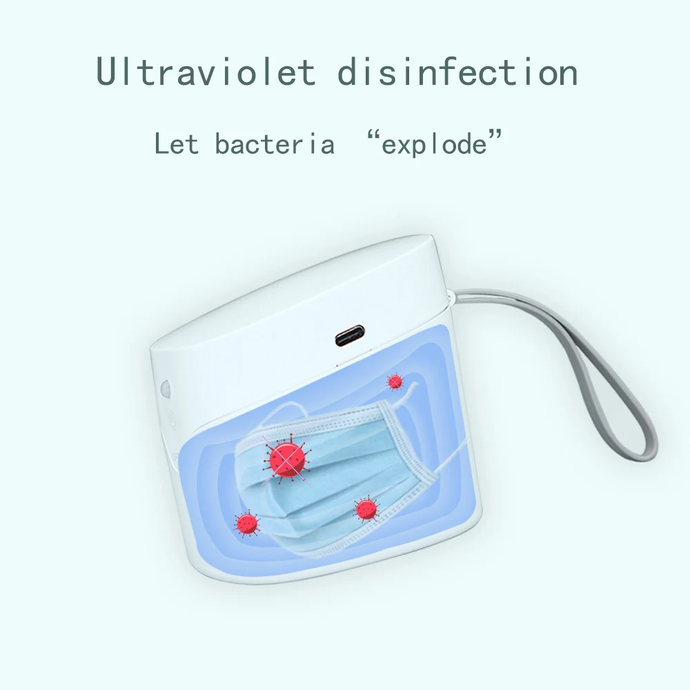 

UV Sterilizer Electric earphones Sterilizing Kill Germs Mini Sterilizing Box for Germs cleaner