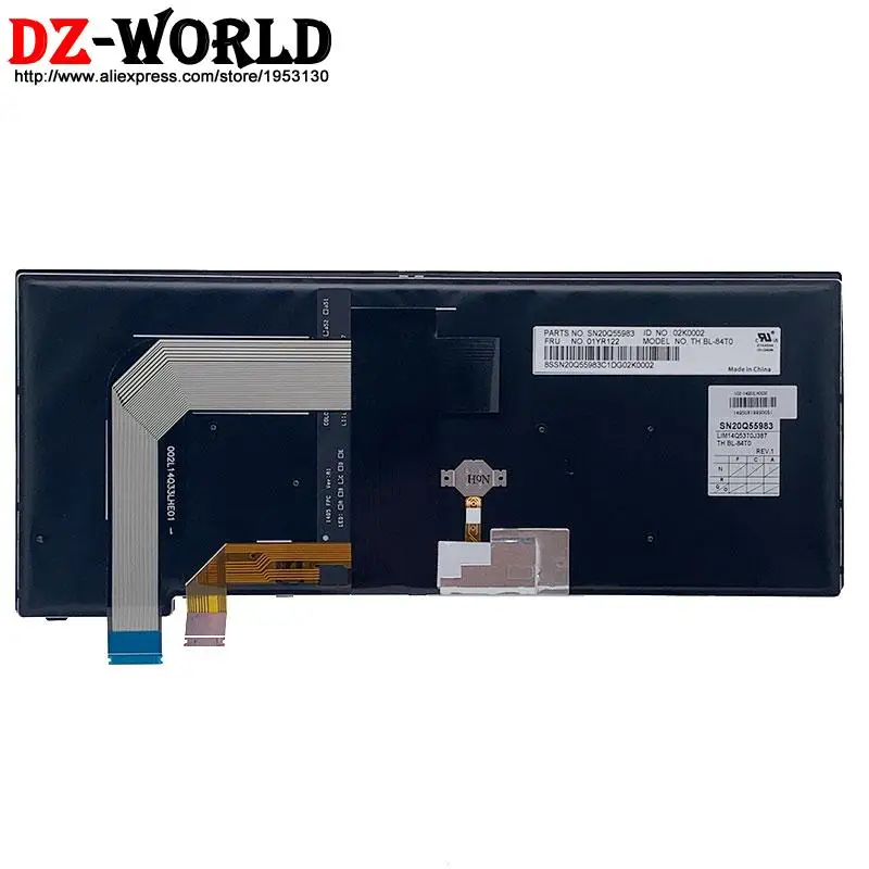 Новая Оригинальная тайская клавиатура TH с подсветкой для ноутбука Lenovo Thinkpad 13 S2 2nd