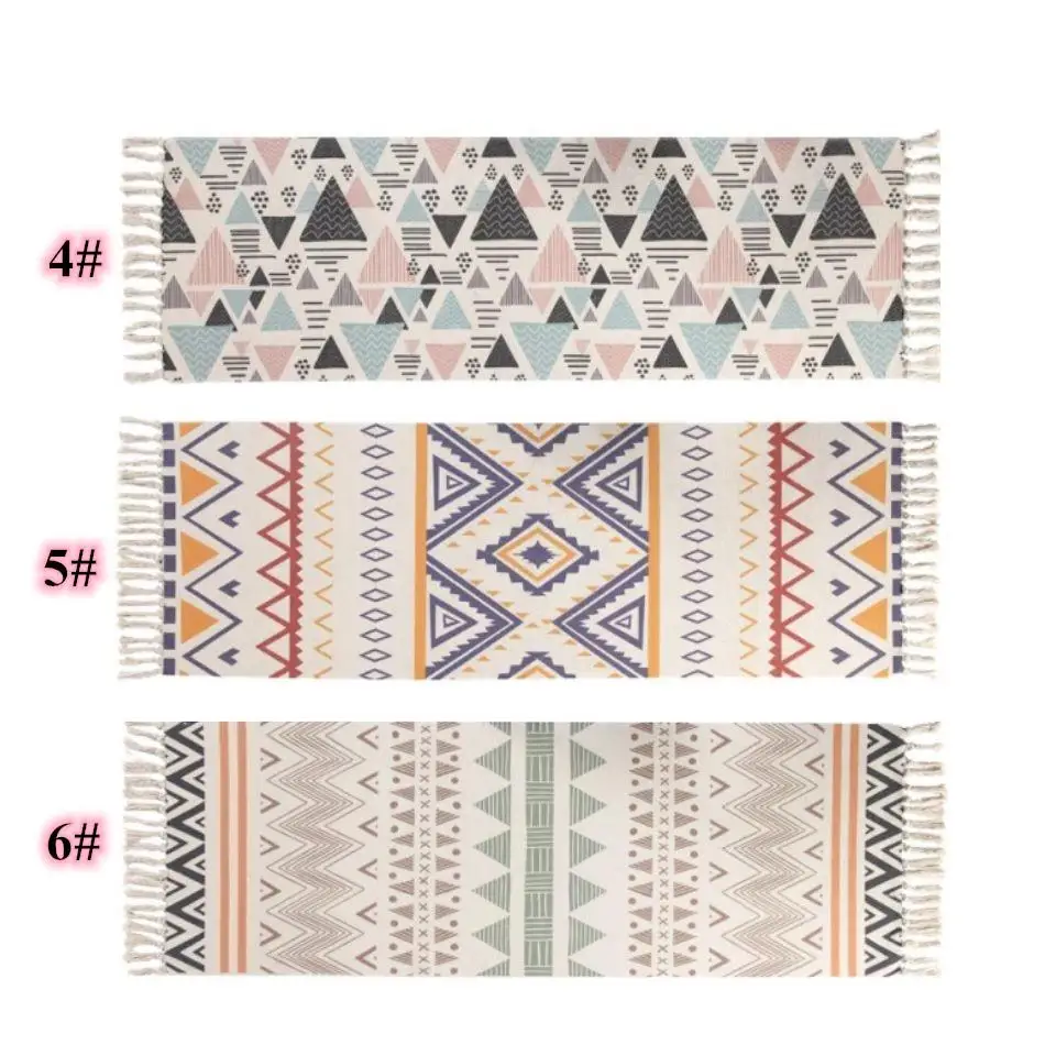 

29 Carpet Kitchen Mats For Floor Long Strip Geometric Kilim Carpets Nordic Bedroom Rug Cotton Oriental Decor Tapestry