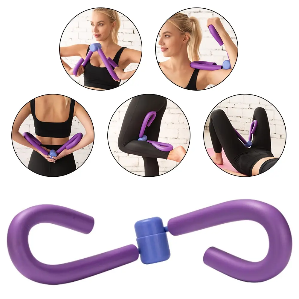 

PVC Exercisers Gym Arm Chest Waist Exerciser Workout Thigh Machine Gym Sports Thigh Master Leg Muscle Home Fitness